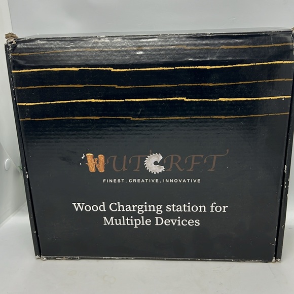 Wutcrft Wood Charging Station for Multiple Devices like Phone Watch Tablet etc - Picture 12 of 13